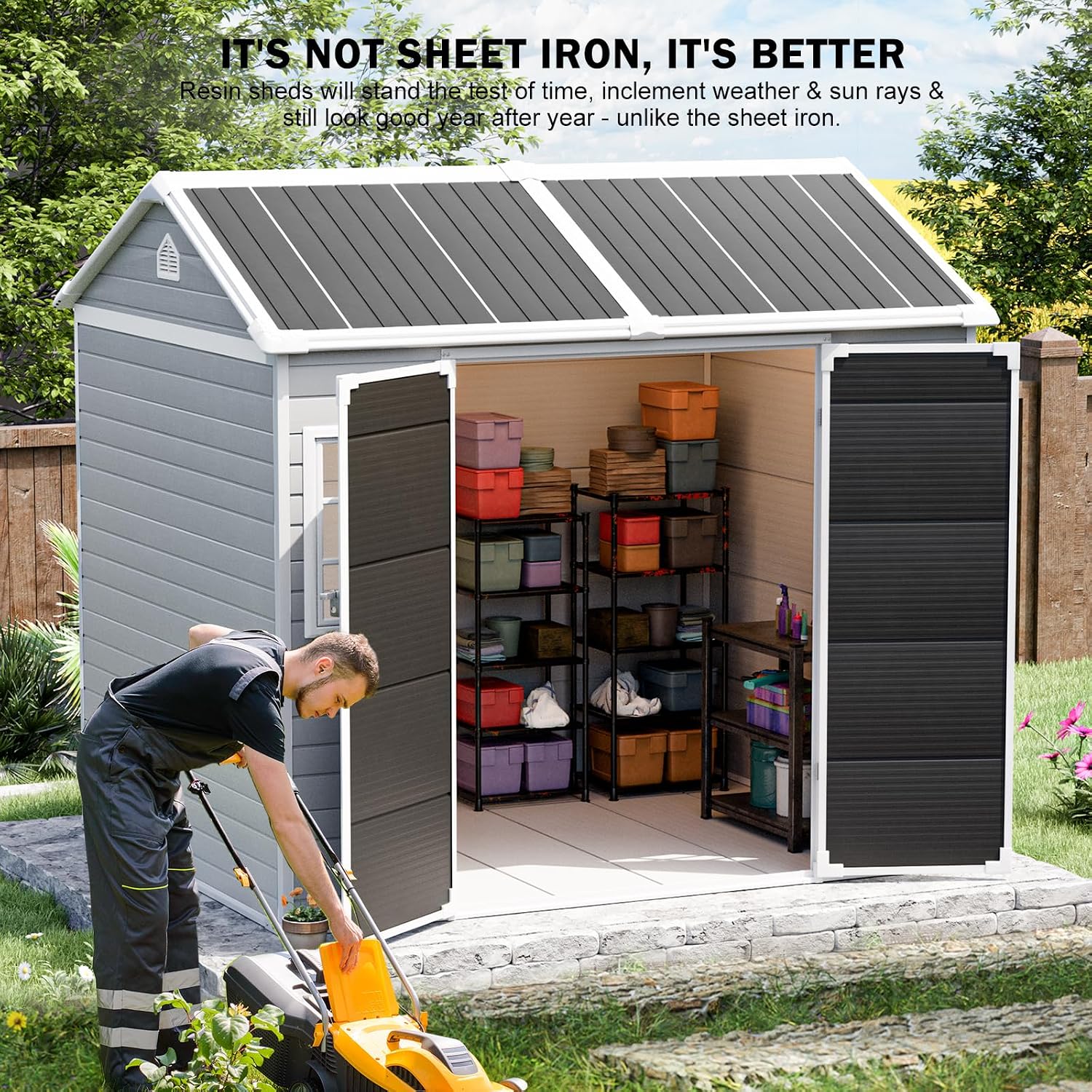 Gardening Tools In - Harsen opslagberging met vloer & te