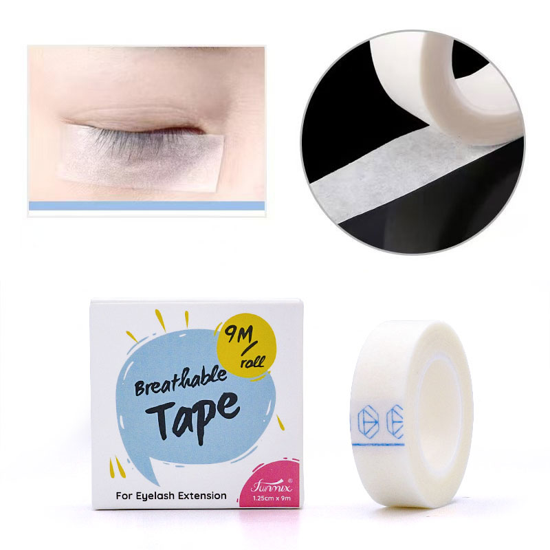 Grafting Tape - 1 Rol 9Mx1.25cm Ademende Wimperverlengingstape voor