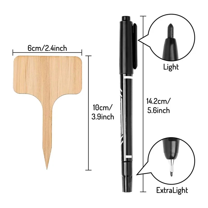 10-60 stuks T-vormige bamboe p - Gardening Tools Labeled recensie en prijs