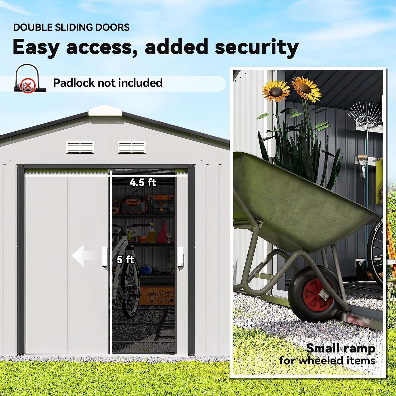 11x13ft Buitenberging Metalen  - Gardening Tools In recensie en prijs