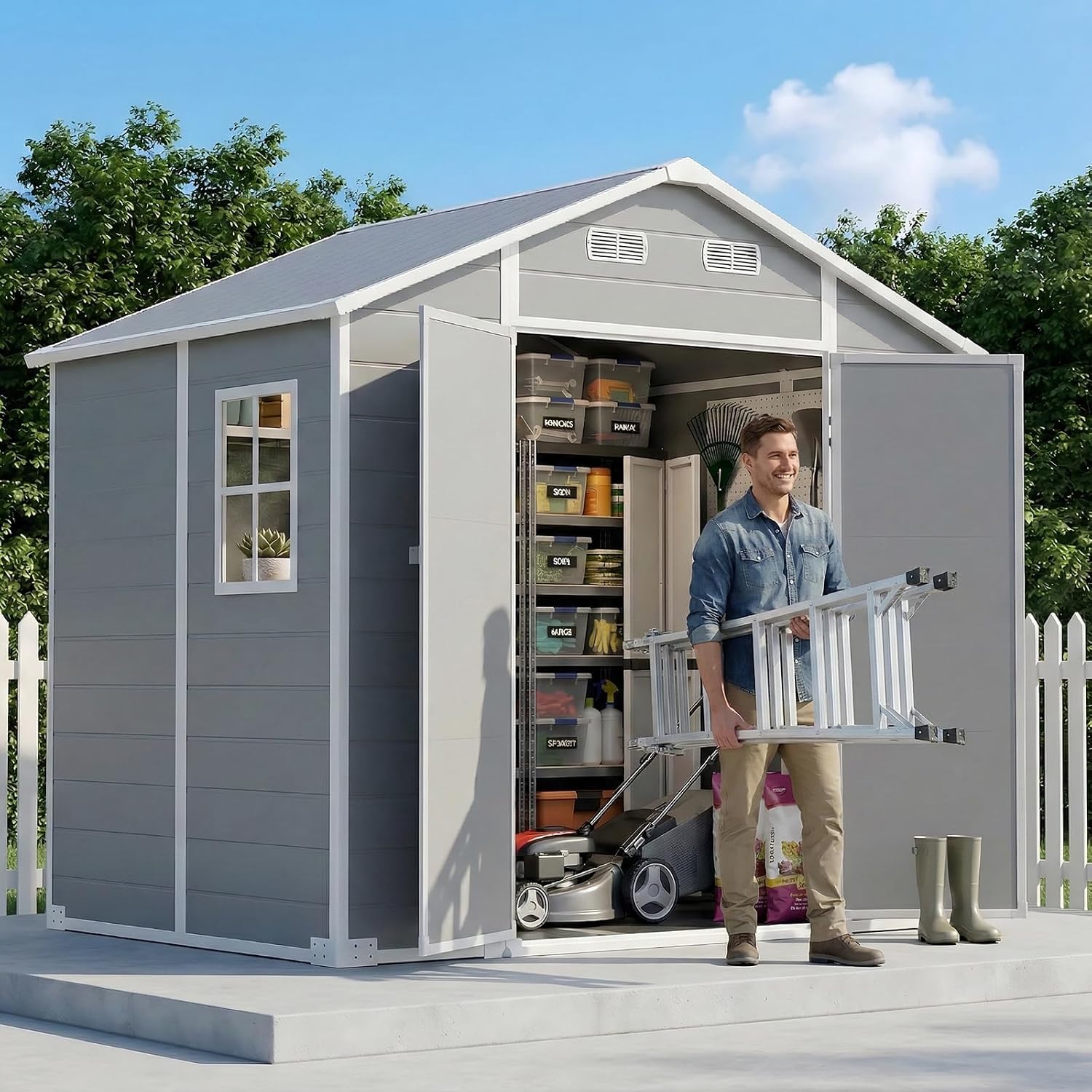 8×6 FT Buitenberging met vloer - Gardening Tools In recensie en prijs