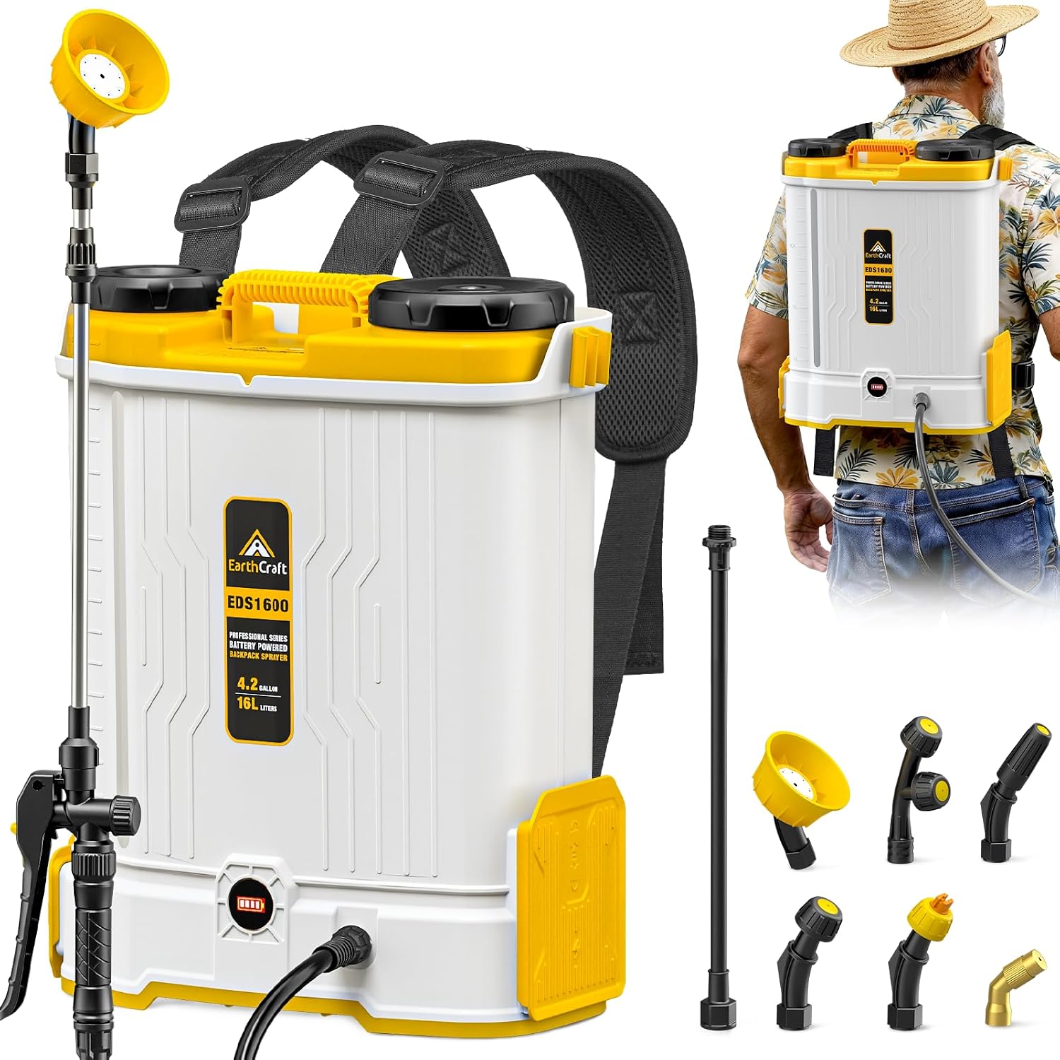 4,2 liter accu-aangedreven rug - Gardening Tools Equipment recensie en prijs